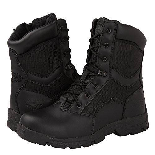 KS Men’s Side Zip Work Boots 10 D(M) US, 1587BLK | Tactical-Gear-Supply.com